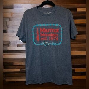 Marmot Men's Ascender‎ Silk Screen Tee Sz M Short Sleeve